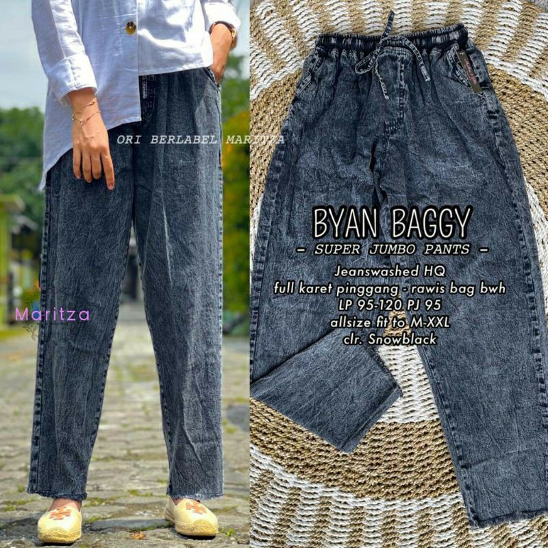 <Ready Stok> BYAN BAGGY Super Jumbo Pants Jeans by Maritza