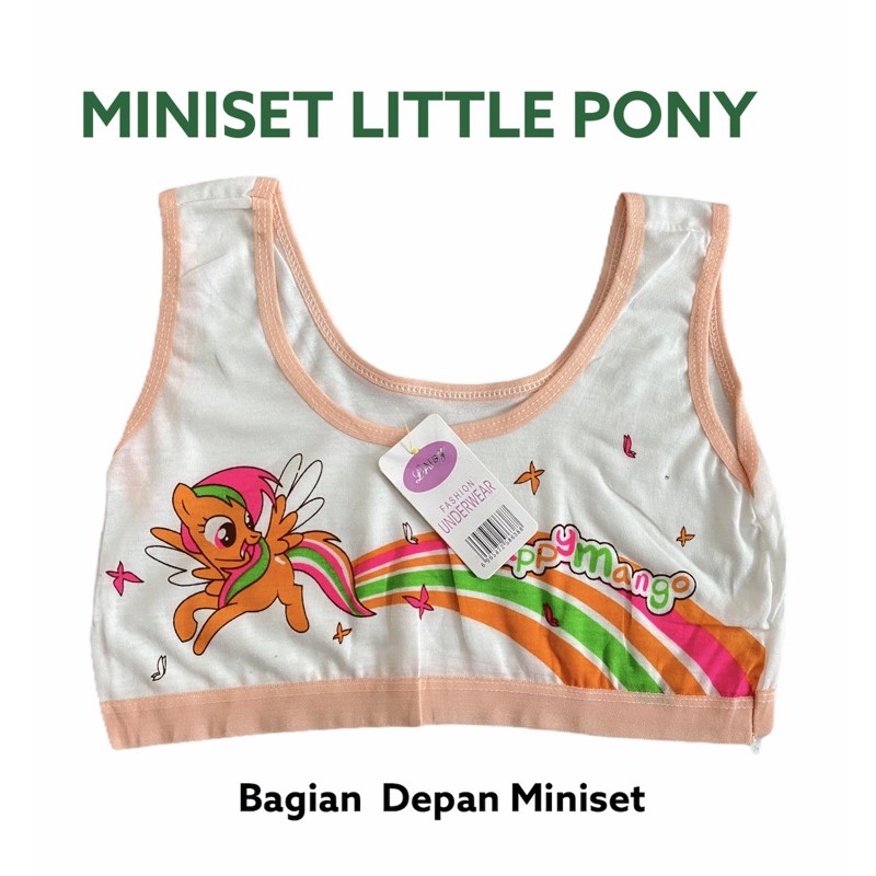 Miniset Anak Perempuan Cewek SD SMP Remaja ABG Kutang BH Beha Bra Remaja Mini Set Anak Littlepony