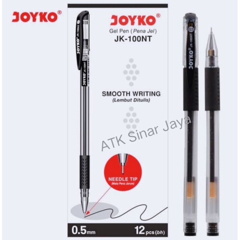 

Pulpen Gel Joyko JK-100/ JK- 100NT- hitam- biru