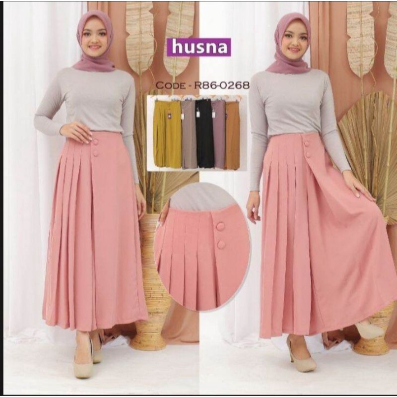 KULOT HUSNA KANCING SRIKANDI/CLANA KULOT HUSNA KANCING SYAKILAH/CLANA KULOT HUSNA TERMODEL