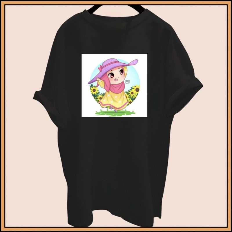 BAJU KAOS REMAJA VIRAL ATASAN REMAJA CEWEK/PAKAIAN REMAJA KEKINIAN HIJAB TOPI