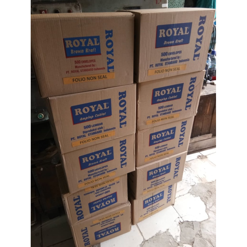 

Amplop Coklat Folio F4 Merk Royal
