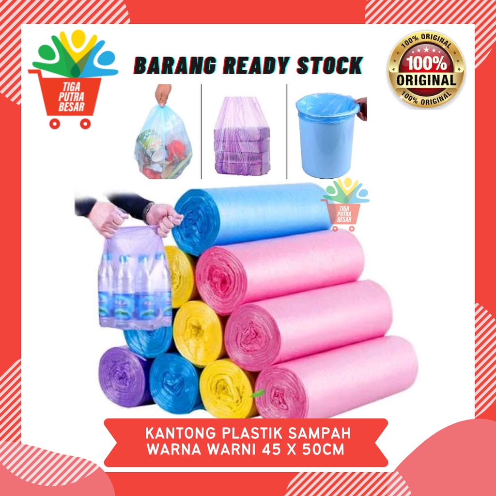 KANTONG PLASTIK TEMPAT SAMPAH / PLASTIK SAMPAH 1 ROLL 20 PCS PLASTIK