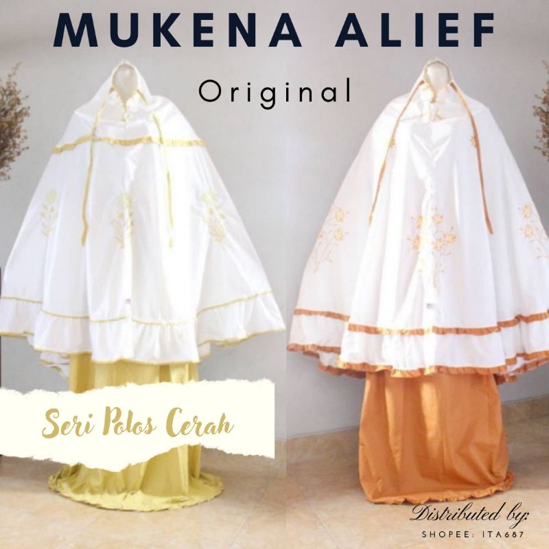 MUKENA ALIEF Bawahan polos warna cerah