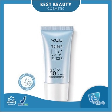 ★ BB ★ Y.O.U Triple UV Elixir Sunscreen Gel SPF 50+ PA++++  [UBA UVB Blue Light Protection] - YOU