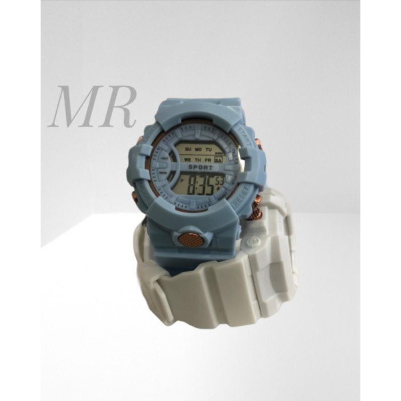 Jam Tangan Wanita Kasual Sporty Anti air Strap Rubber
