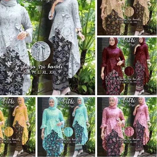 ➦ ST VITRI BATIK muspita kebaya JUMBO vitri XXL brukat batik penguin KEBAYA KONDANGAN KEBAYA WISUDA