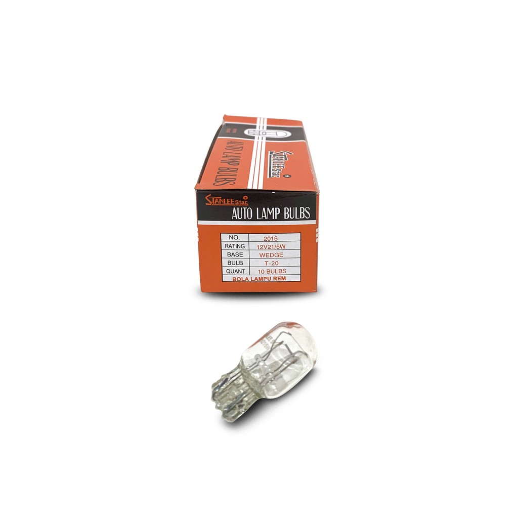 Bohlam lampu rem colok ceblok T20 12v kaki 2 21/5w stanlee star
