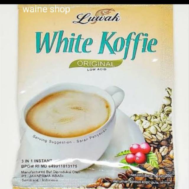 LUWAK WHITE COFFEE 10 SACHET HARGA GROSIR