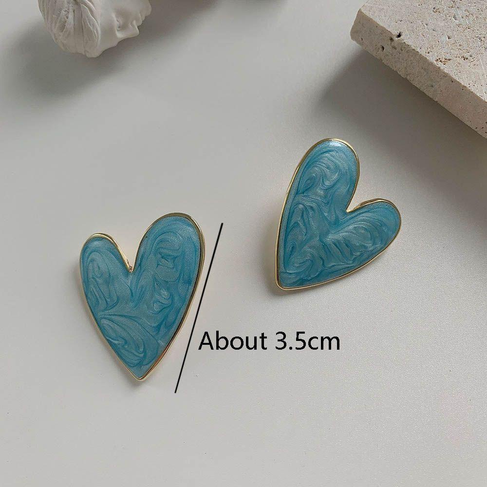 Lily Stud Earrings Ins Gaya Kehidupan Sehari-Hari Cinta Liontin Anting Temperamen Mewah Untuk Wanita Earrings Jewelry