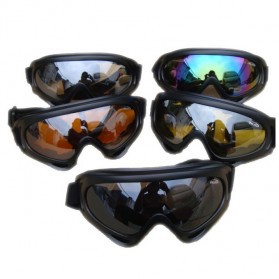 GOGGLE SKI Kacamata Goggles Ski Tactical Helm Motor Pelindung Mata Lensa Wide UV Cross Trail Downhil