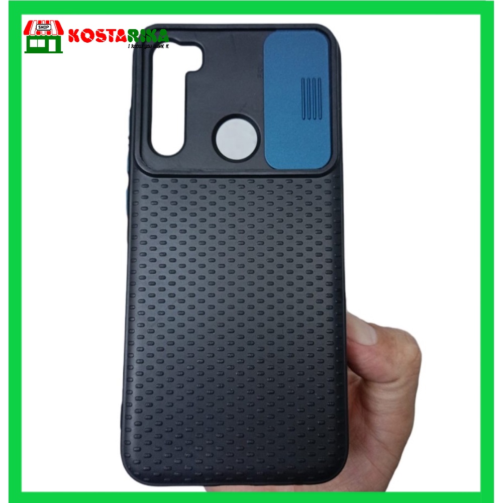 Softcase Casing Silikon Mi Note 8 Dengan Penutup Slide kamera Warna Cantik