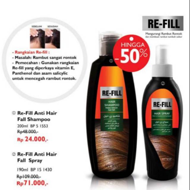 RE-FILL Anti Hair Fall Spray MY WAY Untuk Rambut Rontok-1