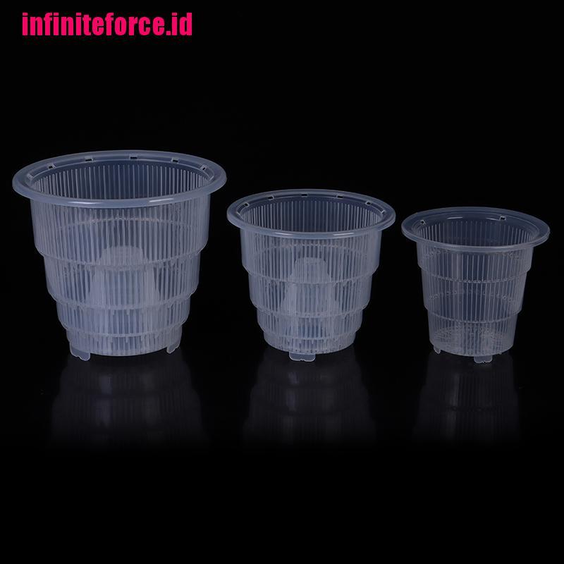 [IN*]Practical Mesh Pot Orchid Flower Planter Container Breathable Garden Decor
