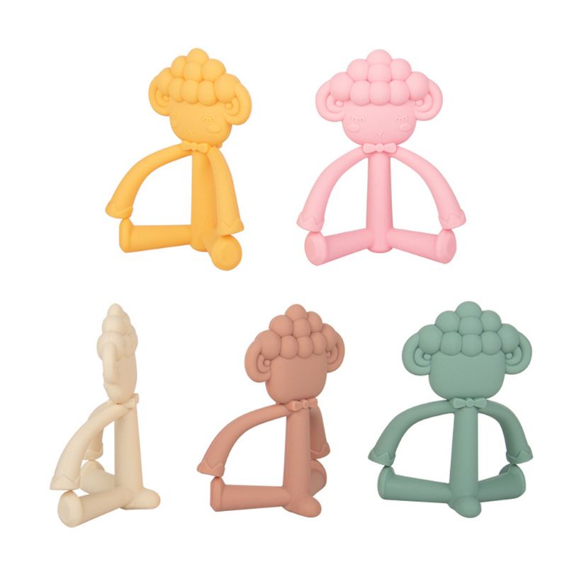 Mary Mainan Teether Silikon Food Grade BPA Free Motif Kartun Untuk Bayi