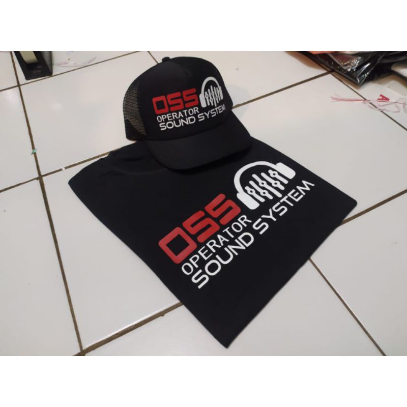 Kaos t-shirt baju OSS EARPHONE / kaos distro musik audio / brewog profesional / kaos pria