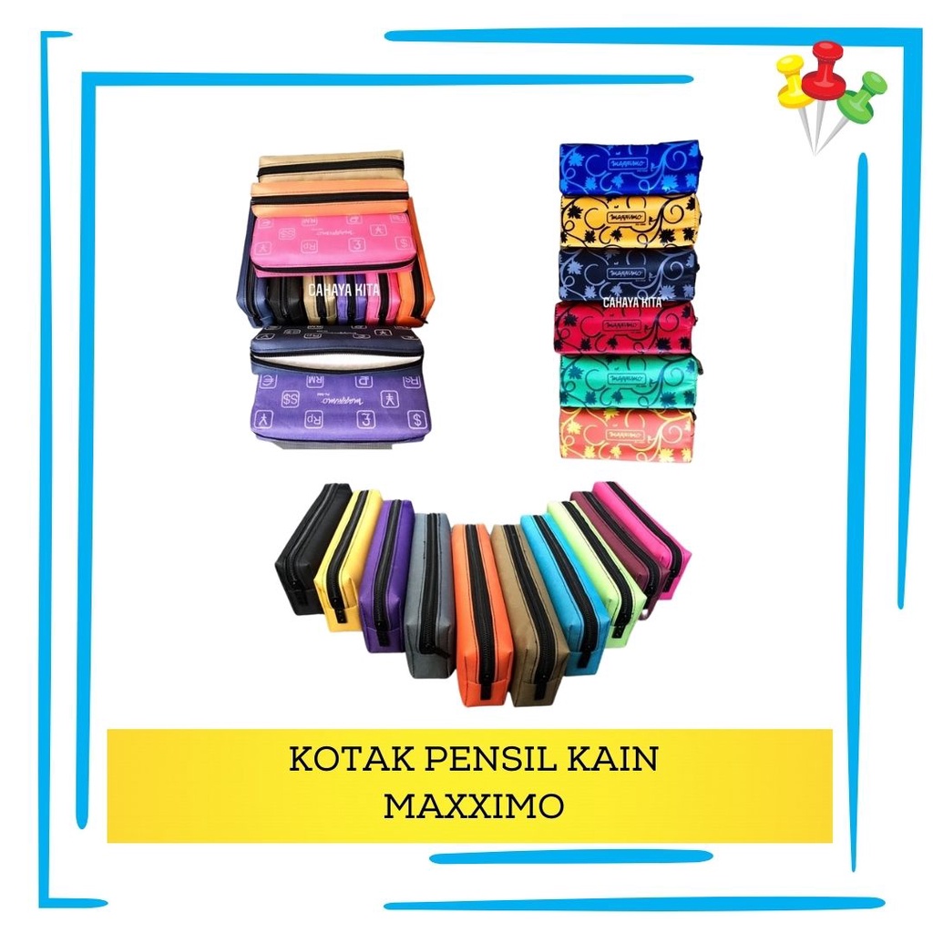 

Pensil Case | Kotak Tempat Pensil Kain Maxximo Colour Motif