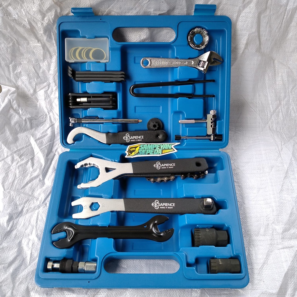 Toolkit Box Sapience Tool Box Alat Reparasi Sepeda Komplit Lengkap Koper