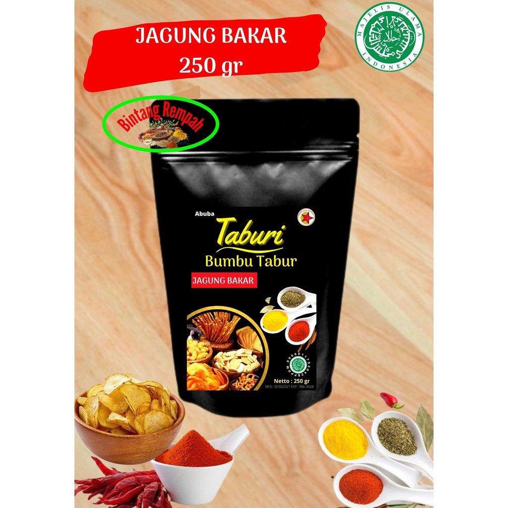 

BUMBU TABUR RASA JAGUNG BAKAR KEMASAN 200 GR