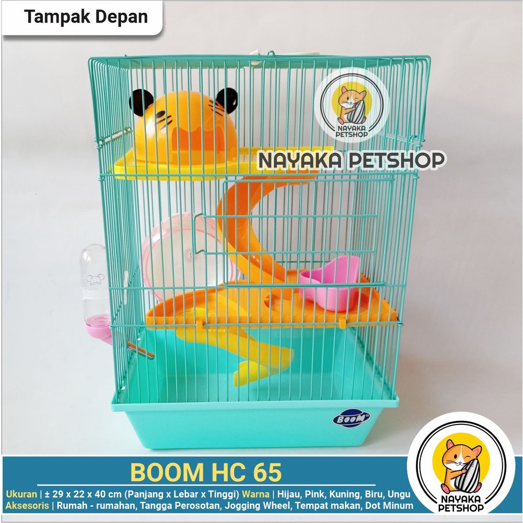 Boom HC65 Kandang Hewan Hamster Tingkat 3 Lantai