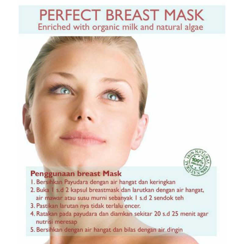 PEMBESAR DAN PENGENCANG PERMANEN PAYUDARA PERFECT BREAST MASK ORIGINAL TIENS.