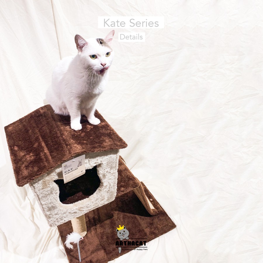 Cat Tree Kate Brown - Rumah Kucing Arthacat