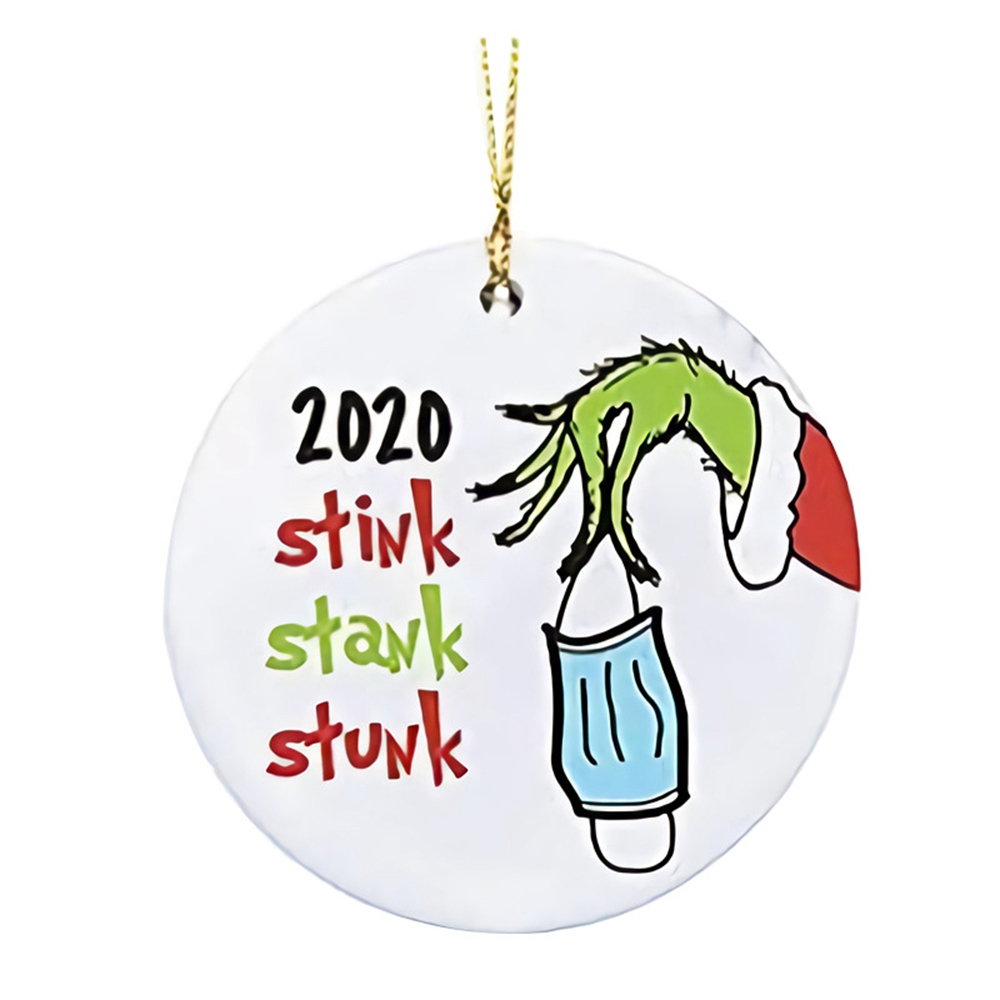 【TERSEDIA &amp; COD】2020 Ornamen Desain Santa Claus Untuk Digantung Pada Pohon Natal