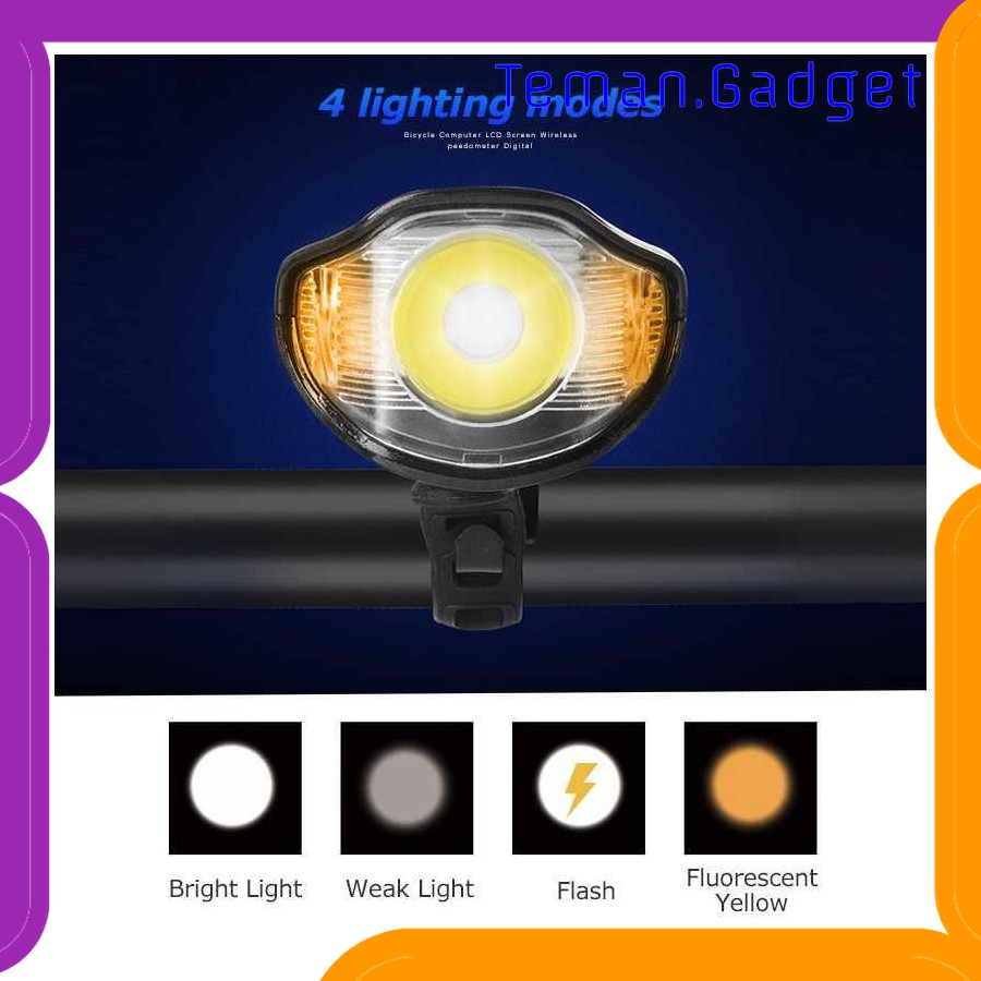 TG-IB324 TAFFSPORT LAMPU KLAKSON SEPEDA LCD WATERPROOF+SPEEDOMETER XA-585