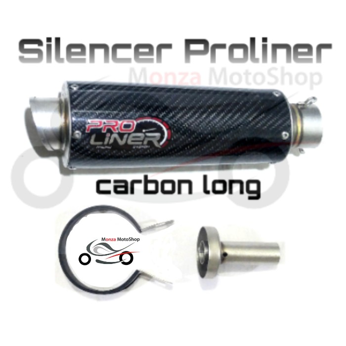 Silincer Knalpot Proliner Carbon Long (selencer only) Panjang