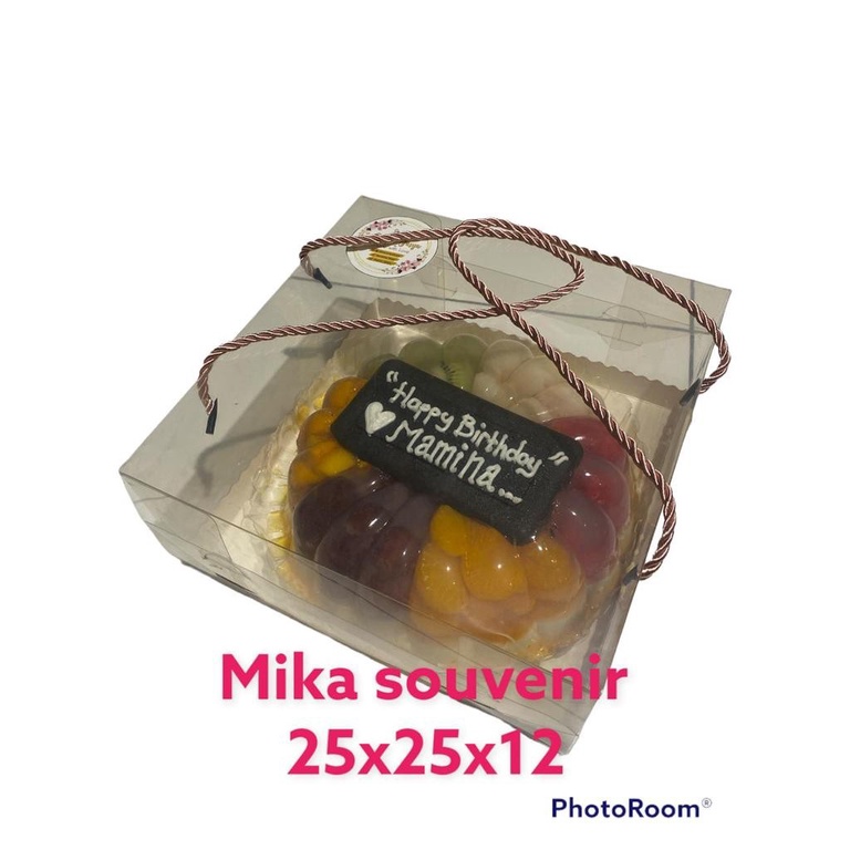 Box Full Mika tali Jinjing 25 x 25 x 12 cm Souvenir cake PER PCS
