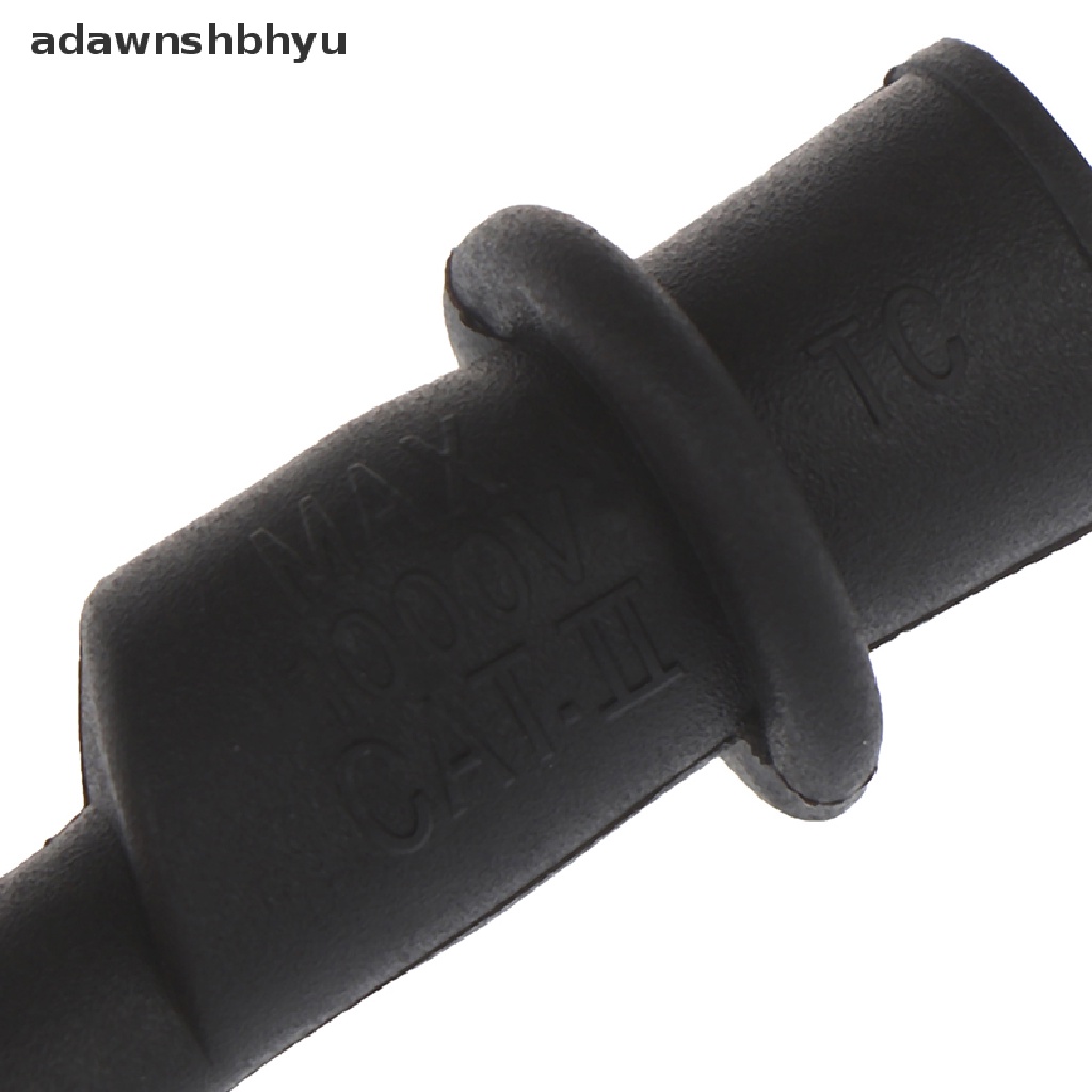 Adawnshbhyu 2pcs Insulated MultiMeter Test Lead Meter Alligator Clip Buaya Penjepit Probe
