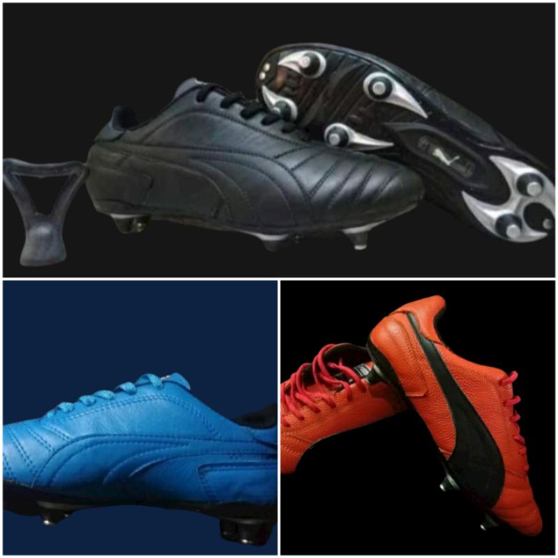sepatu.bola.spul besi ..bahan kulit.asli.puma