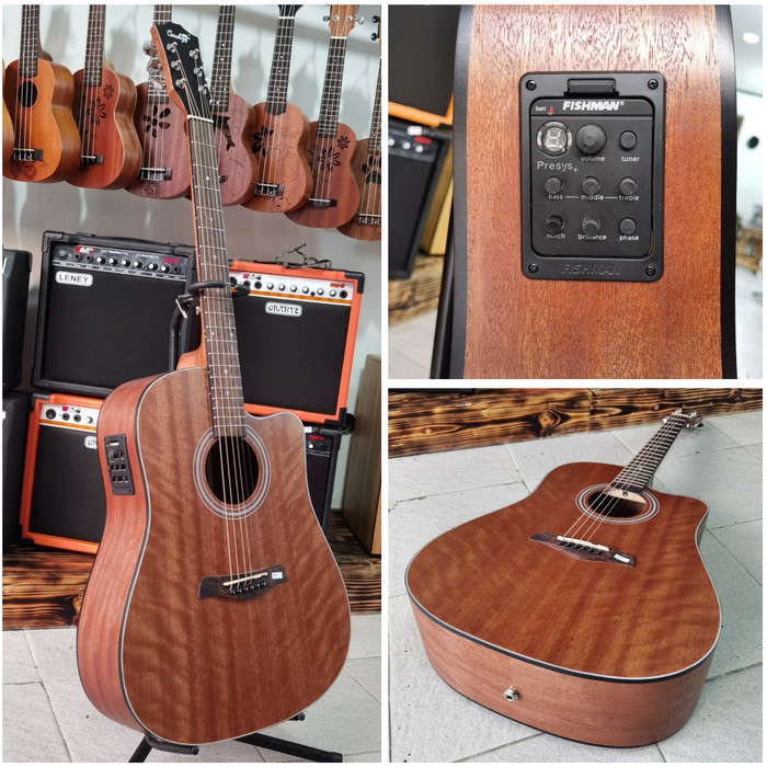 Gitar Akustik Elektrik Cowboy GWC-240NS GWC 240 NS With EQ Fishman Original