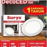Lampu Panel LED / Downlight 5 Watt DecoLED SURYA (GARANSI 1 Tahun)