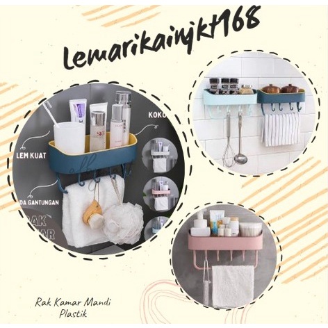 SHENAR bisa COD - Bathroom Organizer|rak plastik gantung sabun| Rak Dinding serbaguna|rak dapur|rak gantungan dapur|rak kamar mandi|gantungan kamar mandi|rak dinding kamar mandi plastik