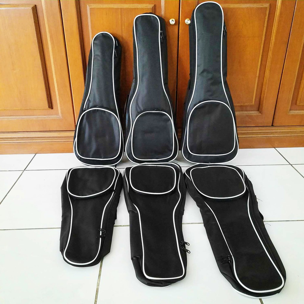 Sarung Ukulele Busa Soprano Concert Tenor 21 23 26 Hitam