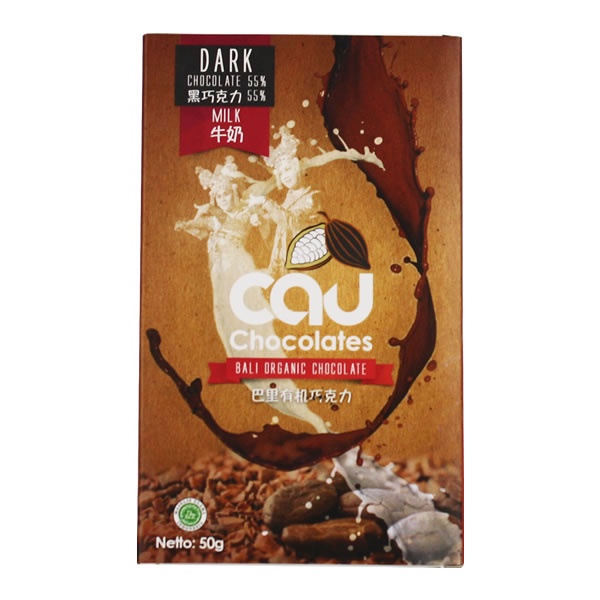 

Dark Chocolate 50 gr - Cokelat Bali - Cau Chocolates TGR