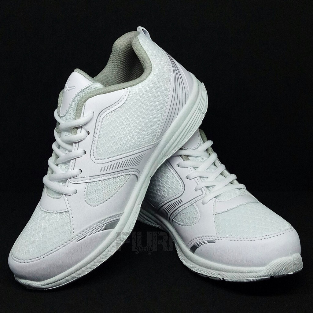 FIURI - Pro ATT Original - LGP 680 Full Putih 37-40 - Sepatu Kets Wanita - Sepatu Sneaker Wanita - Sepatu Olahraga Sport Wanita - Sepatu Casual - Sepatu Jogging Lari Fitness Gym Senam Wanita - Sepatu Anak Perempuan Cewek -Sepatu Sekolah Bertali SD SMP SMA