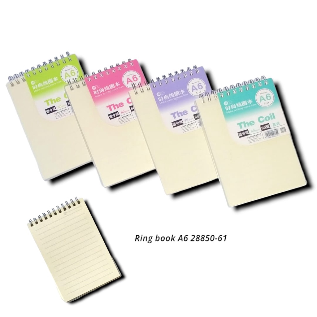 

BUKU MEMO SPIRAL RING ATAS A6 TEGAK GARIS 80 LBR MEMOPAD NOTES NOTEPAD BLOK NOTE LUCU