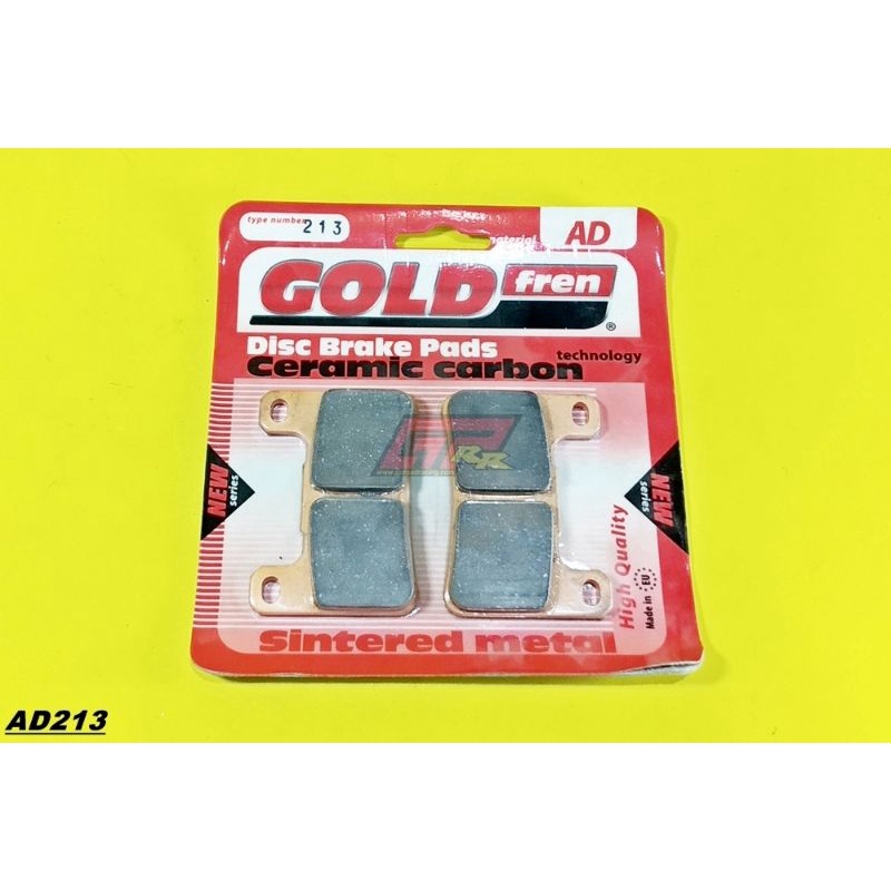 Kampas Rem Goldfren AD213 Depan ZX25R Z900RS Cafe Z1000 H2 ZX10R 2011-2015 Hayabusa GSX 600 750 1000