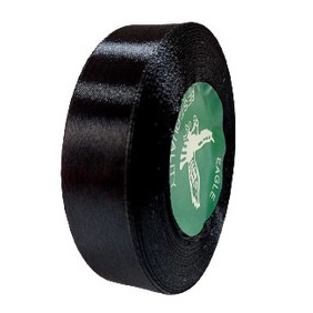 

pita satin Hitam ukuran 3/4 inch 2cm Pita kado pita sovenir pita hampers