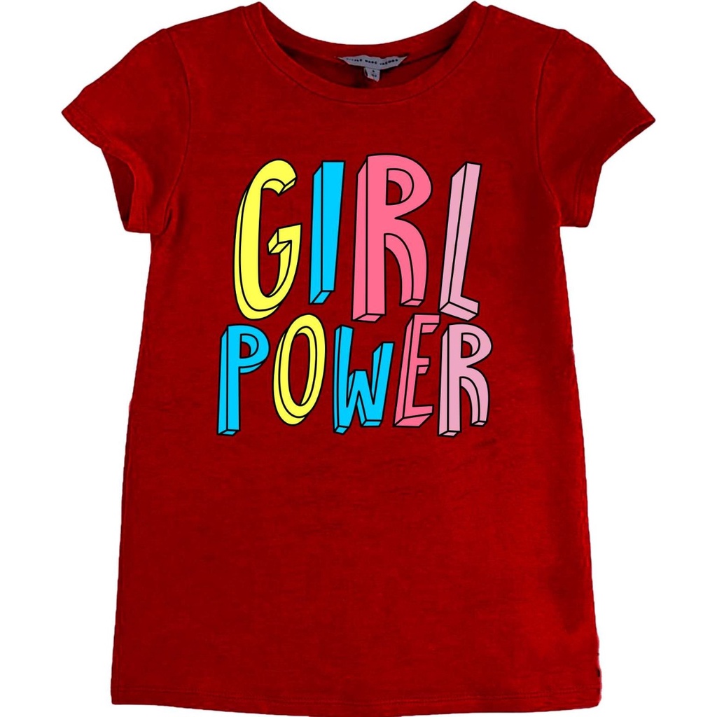 KALILA - GIRL POWER Dress Baju Anak Perempuan / Bahan Baby Terry