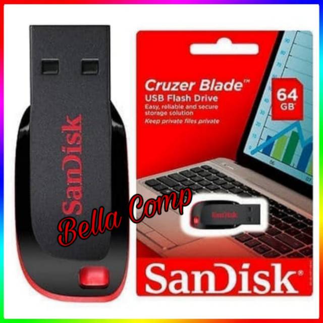 SANDISK FLASHDISK FIT 64GB CZ33 - Flashdisk fit 64 GB CZ 33 - usb drive fit 64gb cz 33 - Fit64gb