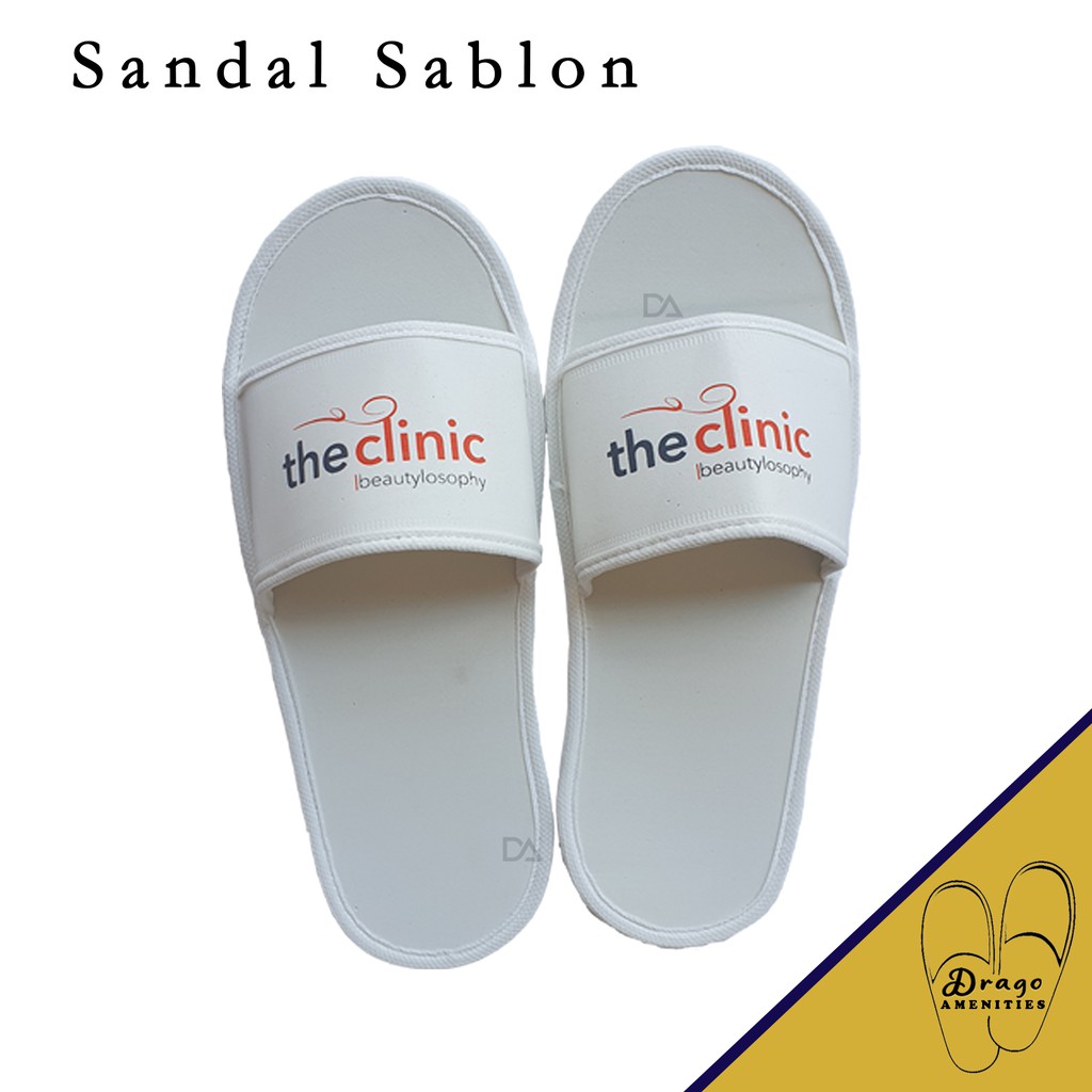 CUSTOM SABLON!! Sandal Hotel Custom Sablon Spa Souvenir Salon