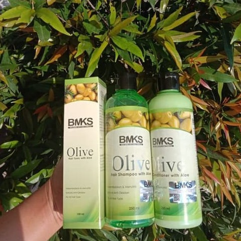 ✨ AKU MURAH ✨Paket BMKS Olive ( Shampoo + Conditioner + Hair Tonic)