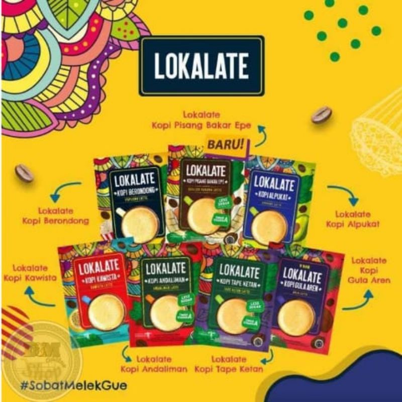 Jual Lokalate Kopi Sachet Kopi Kekinian Sobat Melek 1Sachet