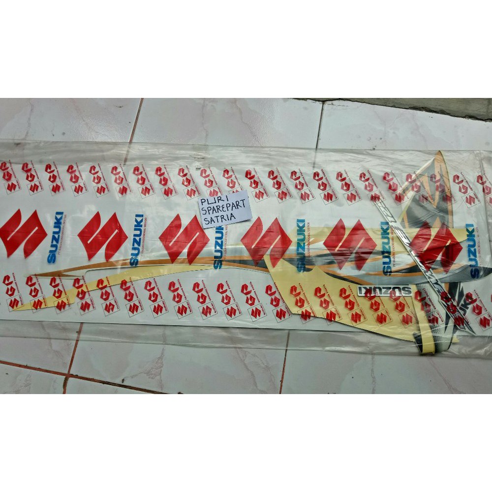 Stiker  stripping Set Skywave putih Best Quality