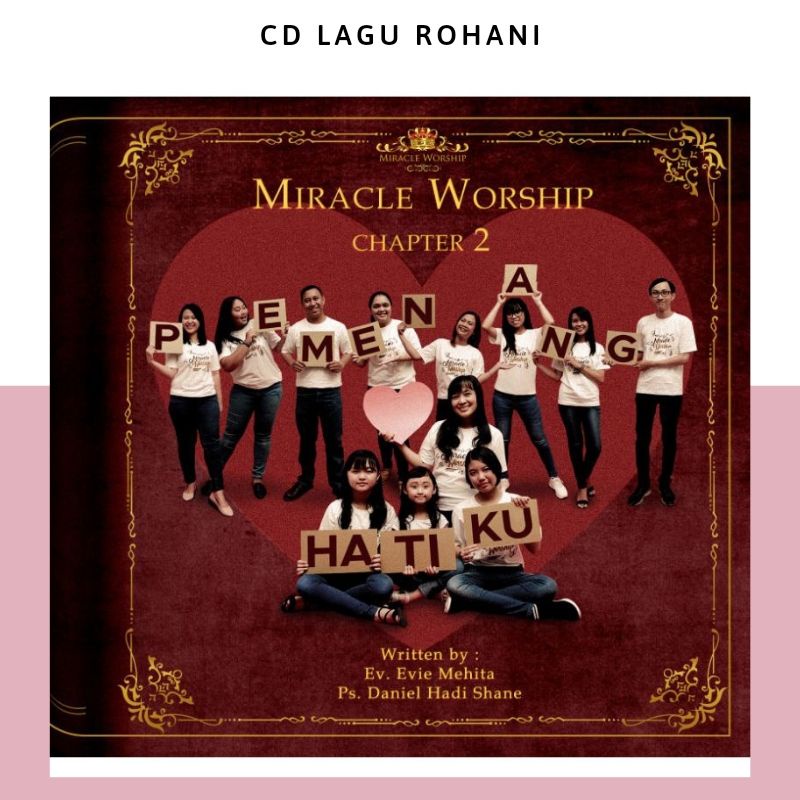 Original Album 1 dan 2 CD Lagu Rohani Kristen Miracle Worship CMC