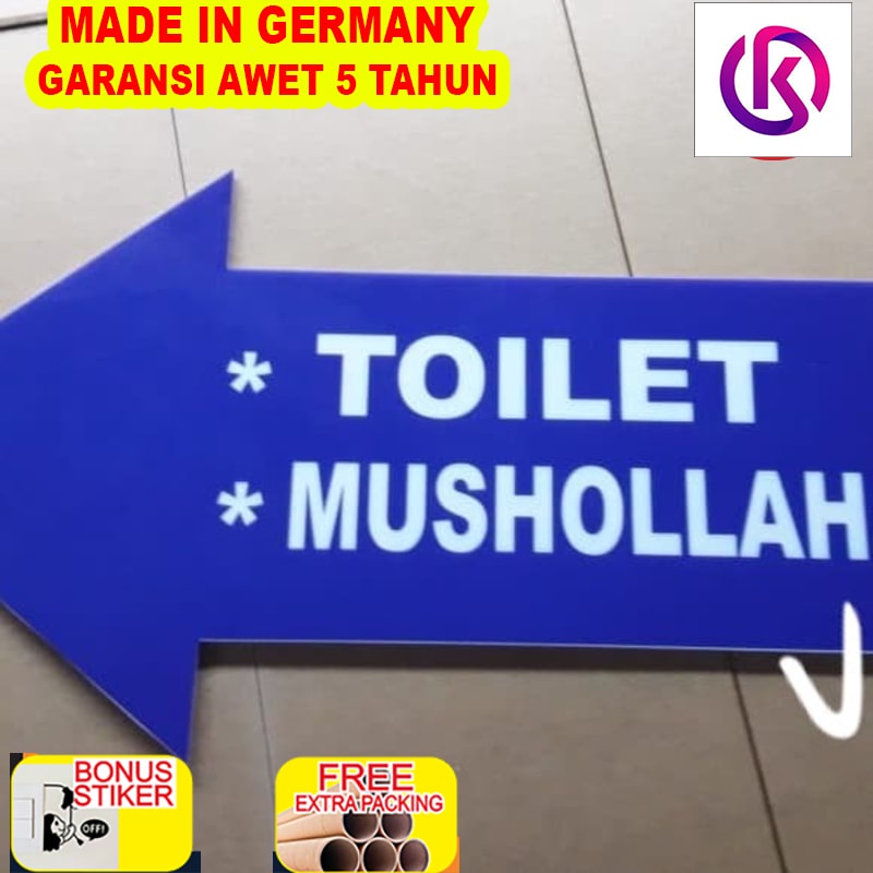 

Terlaris Acrylic petunjuk arah TOILET & MUSHOLLAH