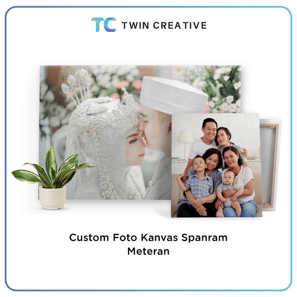 Custom Foto Kanvas Spanram Meteran Include Frame - Spanram Meteran